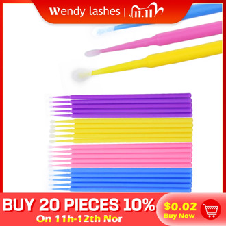 100pcs/bag Disposable Eyelash Extension Makeup Tools Eyelash grafting Cleaning Brush Set Cotton Swab Supplies