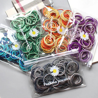 100pcs/Bag Hair bands Girl Candy Color Elastic Rubber Band Hair band Child Baby Headband Scrunchie Hair Accessories for hair