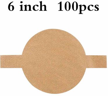 100Pcs Bakpapier Non-stick Oven Bakken Perkament Cirkels Papier Liners Fit Voor 6/8/9 Inch Ronde cake Pannen Keuken Benodigdheden 6 duim