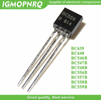 100pcs BC639 BC640 BC546B BC547B BC548B BC556B BC557B BC558B BC559B in-line triode transistor TO-92 0.1A IC new