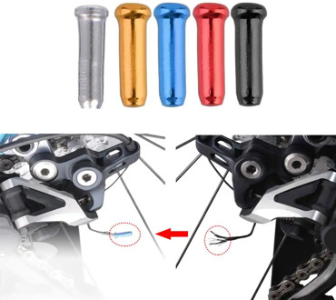 100Pcs Bicycle MTB Brake Wire End Core Caps Cable Aluminum Cover Gear Bikes Parts Cycling Equipments Bicycle Accessory