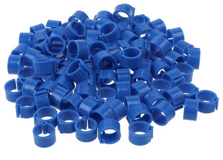 100Pcs Binnendiameter 8Mm Duif Been Gevogelte Duif Vogel Papegaai Clip Ringen donker blauw