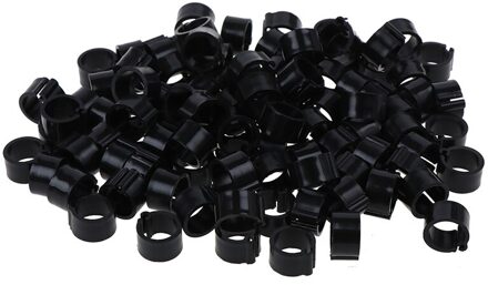 100Pcs Binnendiameter 8Mm Duif Been Gevogelte Duif Vogel Papegaai Clip Ringen zwart
