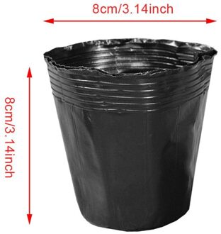 100Pcs Bloempotten Plastic Plant Zaden Groeien Bloem Plant Pot Kwekerij Bloempot Zaden Planter Containers Set Raising Tas Tuin Su geel