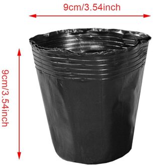 100Pcs Bloempotten Plastic Plant Zaden Groeien Bloem Plant Pot Kwekerij Bloempot Zaden Planter Containers Set Raising Tas Tuin Su Rood