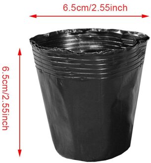 100Pcs Bloempotten Plastic Plant Zaden Groeien Bloem Plant Pot Kwekerij Bloempot Zaden Planter Containers Set Raising Tas Tuin Su wit