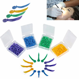 100pcs/box Dental Disposable Wedge with Hole All 4 Sizes Dentist Materials Dentistry Lab Instrument Teeth Wedge Dental Tools