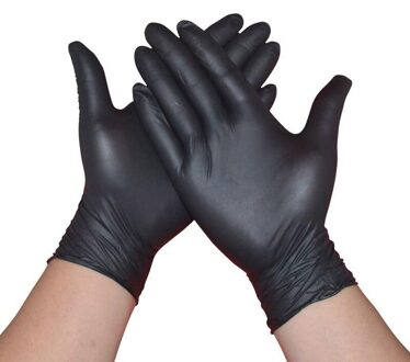 100pcs/Box disposable gloves Black Latex Gloves Garden Gloves For Home Cleaning Rubber Catering Food Gloves Tattoo Gloves