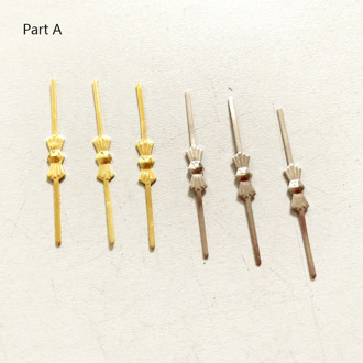 100PCS CHANDELIER LAMP PARTS CRYSTAL BEAD METAL CONNECTOR GOLDEN BOWTIE PIN