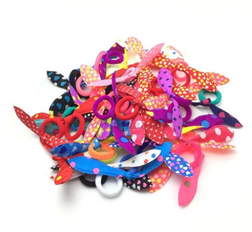 100Pcs Children Elastic Hair Band Cute Bow Rabbit Ears Headband Hair Strings