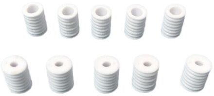 100Pcs Cord Locks Schakelt Voor Koortjes Elastische Koord Richter Non Slip Stopper Sportkleding Kleding Schoenen Touw Diy Masker Deel Q wit