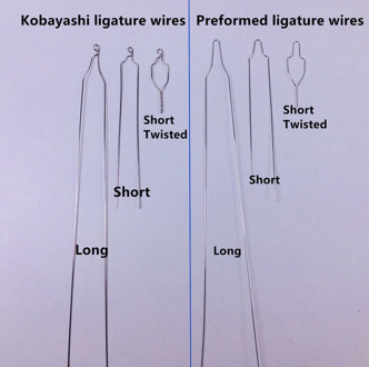 100pcs Dental Preformed Ligature Wires Ties Bracket Short Twisted Wire Kobayashi Ortho