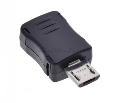 100Pcs DIY Micro USB 5P 5 Pin T Port Male Plug Socket Connector Kit Black Plastic Cover for DIY