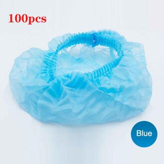 100Pcs Dubbele Lint Disposable Niet-geweven Hoed Hotel One-Off Elastische Douche Badmuts Clear Haar salon Beauty Accessoires