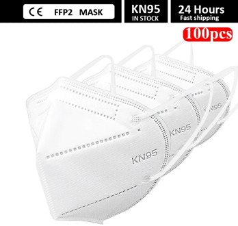 100pcs FFP2 Mask KN95 Face Masks Protective Maske Dustproof Mask Mouth Masks kn95 filter mascarillas mascherine tapabocas masque