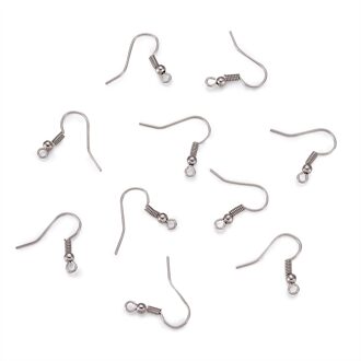 100Pcs Gouden/Antiek Brons Iron Oorbelhaak Haken Oorbel Haken Eardrop Instellingen Base Levert Nikkel Gratis Voor Sieraden bevindingen Platinum