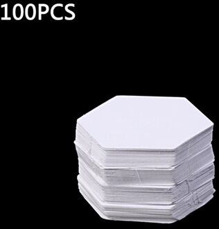 100Pcs Hexagon Sjablonen Voor Patchwork Papier Quilten Naaien Craft Diy Zes Maten 10mm