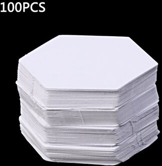 100Pcs Hexagon Sjablonen Voor Patchwork Papier Quilten Naaien Craft Diy Zes Maten 26mm