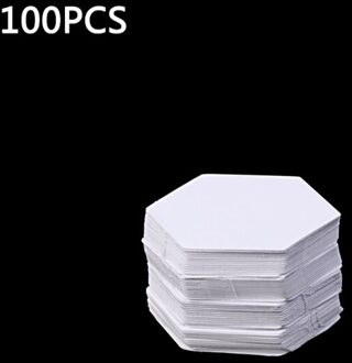 100Pcs Hexagon Sjablonen Voor Patchwork Papier Quilten Naaien Craft Diy Zes Maten 8mm