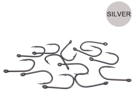 100PCS High Carbon Staal Vishaak Set Prikkeldraad 3 #-12 # Serie Fly Vishaken Worm Vijver Jig gat Accessoires Pesca Karper Haak