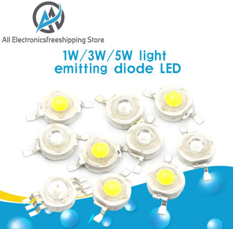 100pcs High power LED chip cree led lamp beads 1W led lamp beads 3W led5W led white red green blue yellow full color lamp beads