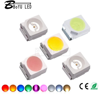 100pcs highlight LED patch 3528 SMD LED3528 white 3528 red 3528 green 3528 blue 3528 yellow 3528 orange 3528 pink 3538 ice blue