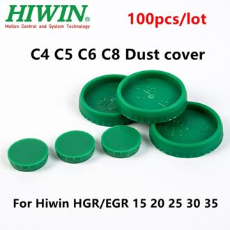 100Pcs Hiwin Lineaire Rail Gids Stofkap C4 C5 C6 C8 Plastic Groene Caps Protector HGR15 HGR20 HGR25 HGR30 HGR35 EGR15 C5 -HGR20