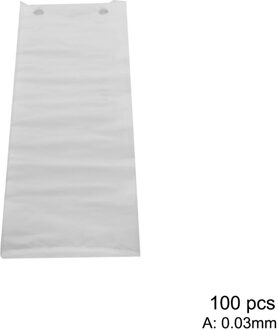 100Pcs Hotel Winkel Tas Regen Dag Lekvrij Anti Vuile Praktische Paraplu Cover Solid Duurzaam Waterdichte Transparante Wegwerp 40x13cm A