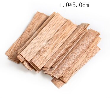 100Pcs Hout Kaars Wieken Met Ijzer Stand Kaars Cores Natuurlijke Milieuvriendelijke Lont Voor Maken Handgemaakte Diy Craft 1x5cm