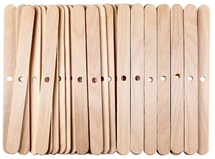 100Pcs Houten Kaars Lont Houders Diy Kaars Lont Bars Voor Kaarsen Maken