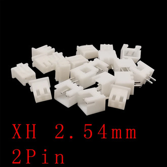 100PCS JST XH 2.54 2Pin 2.54mm Pitch Plastic Shell Terminal Wire Connector XH2.54 2P Male Plug + Female Socket Housing Terminals