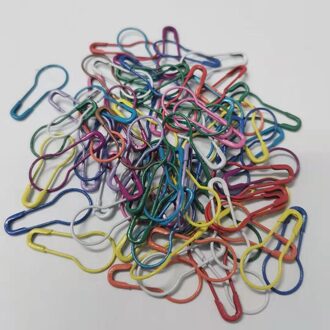 100Pcs Kleurrijke Haakt Breien Locking Stitch Marker Hangtag Veiligheidsspelden Diy Naaien Gereedschap Naald Clip Ambachten Accessoires mengen