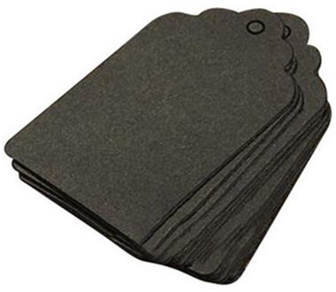 100Pcs Kraft Tags Geschulpte Wedding Party Papieren Kaart Tag Festival Note Diy Blank Prijs Label Hang Tag Wit zwart