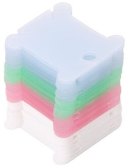 100Pcs Kruissteek Winding Board 5 Kleuren Plastic Winding Board Card Board Kruissteek Afwerking Tool Kronkelende Boord MULTI