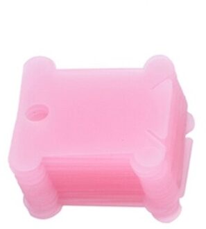 100Pcs Kruissteek Winding Board 5 Kleuren Plastic Winding Board Card Board Kruissteek Afwerking Tool Kronkelende Boord Roze
