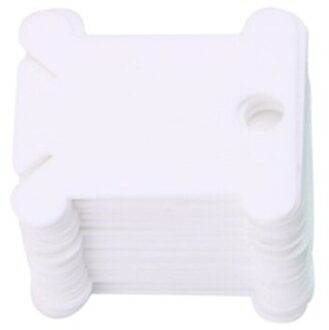 100Pcs Kruissteek Winding Board 5 Kleuren Plastic Winding Board Card Board Kruissteek Afwerking Tool Kronkelende Boord wit