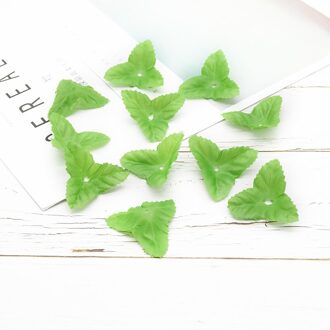 100Pcs Kunstmatige Plant Zijde Groen Blad Nep Bladeren Voor Thuis Bruiloft Handwerken Kerst Garland Decoraties Diy Box Deco stijl 2