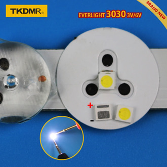 100pcs led tv backlight 1.2W 3030 3V 6V kit electronique led led for lcd tv repair Assorted pack kit Cool whiteFree shipping in