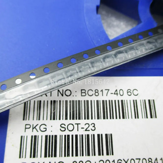 100PCS/Lot BC817 BC817-40 SOT-23 NPN Mark 6C 0.1A/45V general purpose transistor SMD Triode