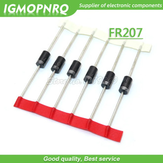 100pcs/lot FR207 DO-15 2A 1000V Rectifier Diode new original free shipping