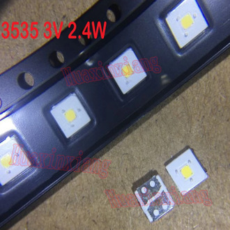 100PCS/Lot Lumens SMD LED 2.4W 3535 3V Cool White 153LM High Power For TV Backlight Application