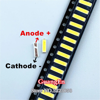 100PCS/Lot Original For AOT SMD LED 7020 3v 1W 300mA Cool white Lamp bead 10000-13000K LCD Backlight for TV TV Application