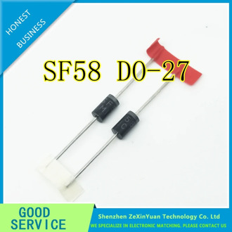 100PCS/LOT SF58 5A 1000V DO-27