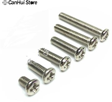 100PCS M3 Serie Schroef Ronde Kop met Cap M3 * 5mm M3 * 8 M3 * 10 M3 * 12 M3 * 16MM M3 * 20 mm Grote Headed Nail M3x 5 8 10 12 16 20 mm 8mm