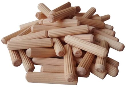 100Pcs M6/M8/M10 Houten Naald Bout Ronde Vlot Kurk Twill Hout Pin Nagels Wedge Houten As connector 40Mm-60Mm Lengte