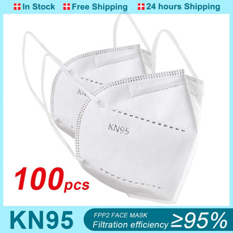 100Pcs Mask FFP2 KN95 Mouth Mask 5 Layers Anti-droplets Protective KN95 Face Masks Reusable Filter ffp2mask CE Mascarillas