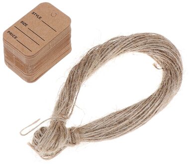 100Pcs Merchandise Display Prijs Tags Wedding Label Prijs Tags Met String 20M