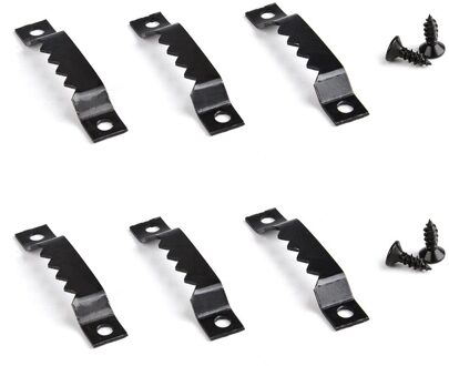 100Pcs Met Schroeven Haak Huis Set Hanger Stabiele Saw Tand Installeren Fotolijst Multi Functionele Dubbele Gat Opknoping gereedschap