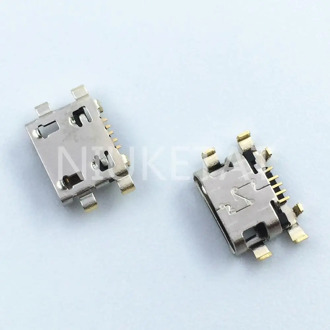 100pcs Micro USB 5Pin Jack Connector socket Data charging port tail plug For Motorola Moto G6 Play XT1922/G6 Plus Service parts