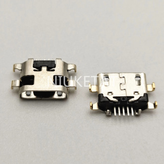 100pcs Micro USB Jack Charging Socket Port Plug Dock Connector Heavy plate 1.2mm For Samsung A10 A10s Motorola e5 play